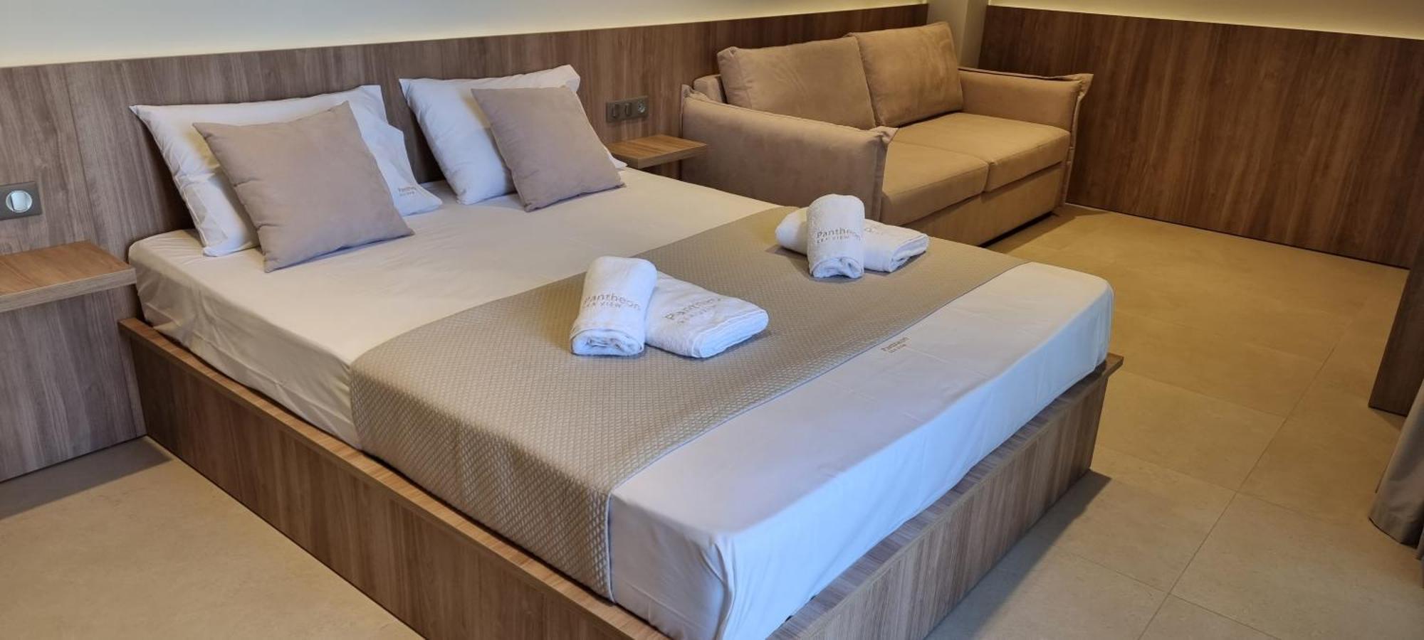 Pantheon Sea View Aparthotel Νέοι Πόροι Δωμάτιο φωτογραφία