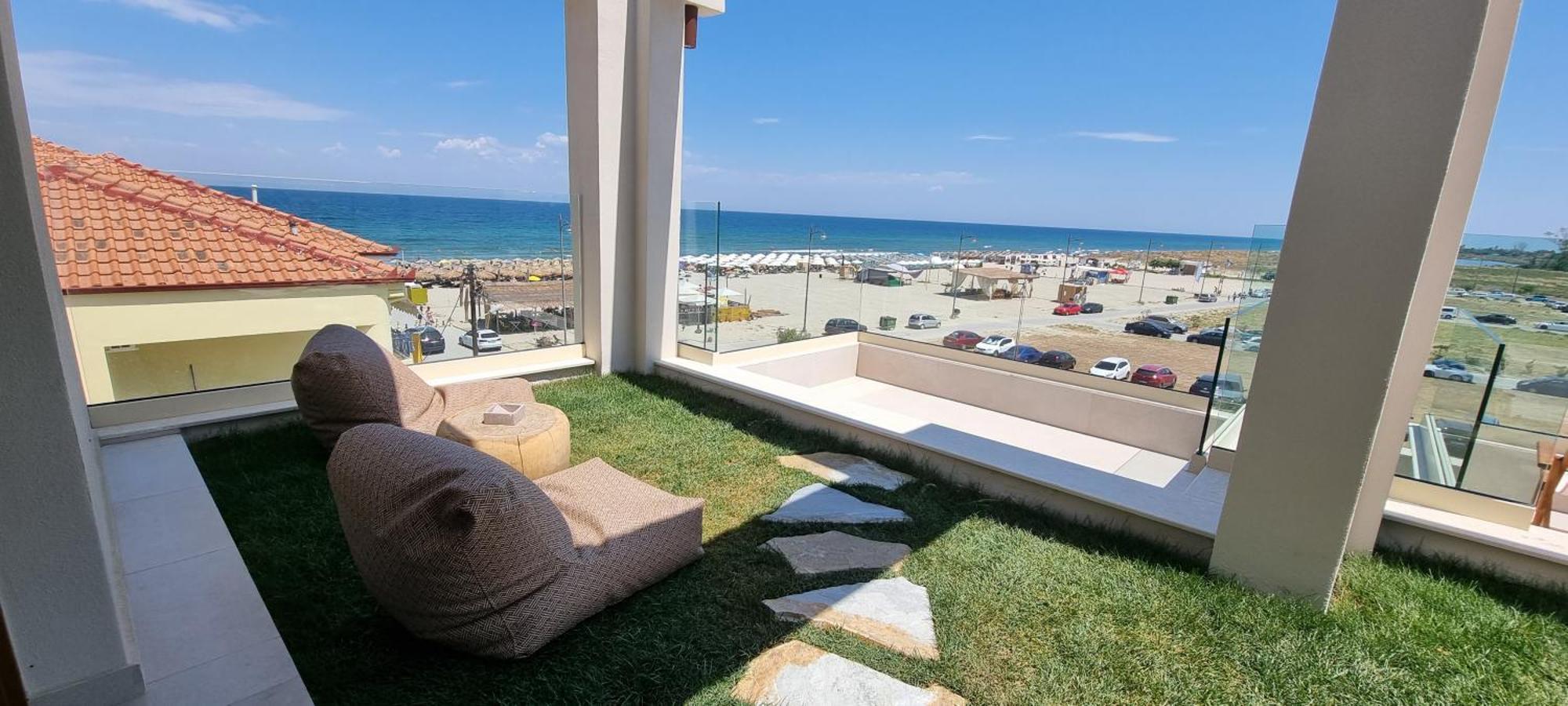 Pantheon Sea View Aparthotel Νέοι Πόροι Δωμάτιο φωτογραφία