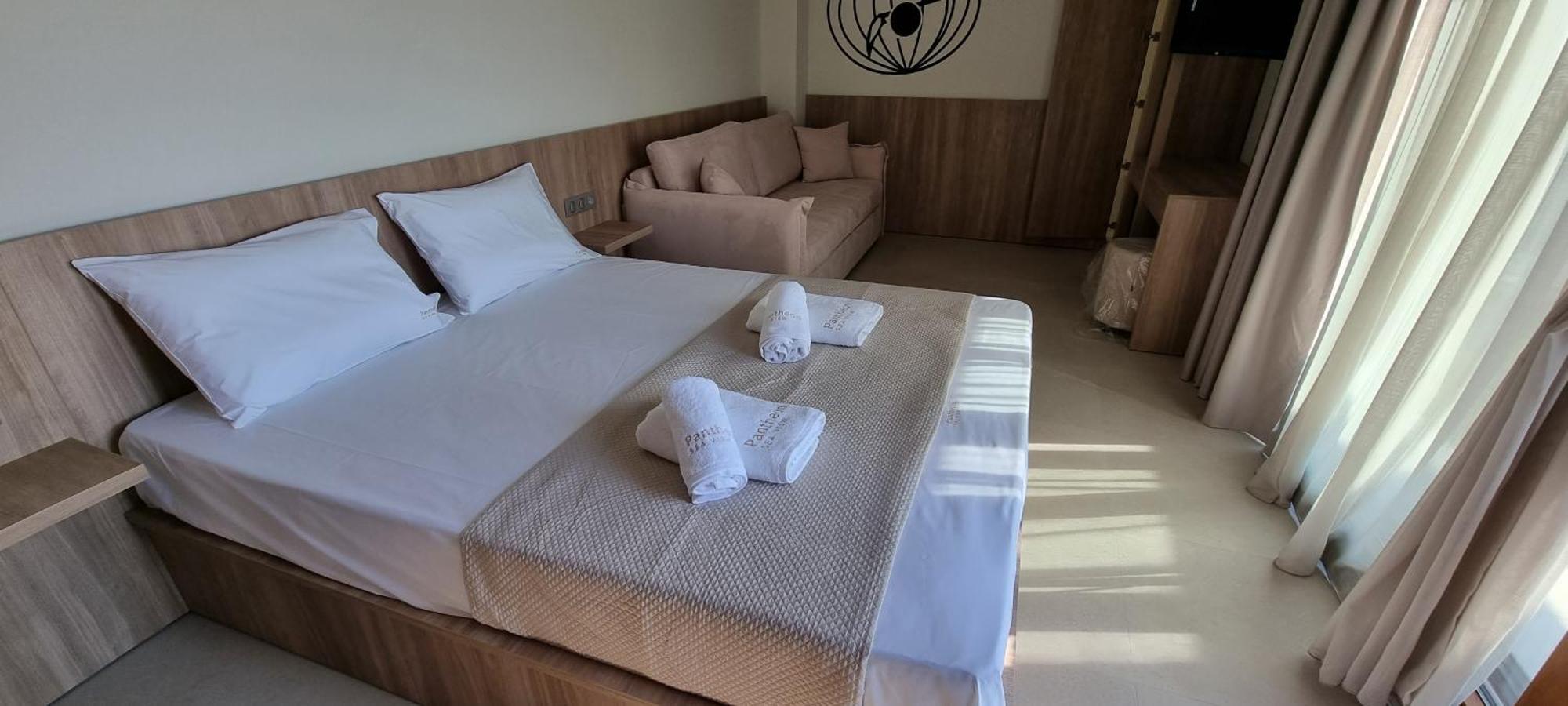 Pantheon Sea View Aparthotel Νέοι Πόροι Δωμάτιο φωτογραφία