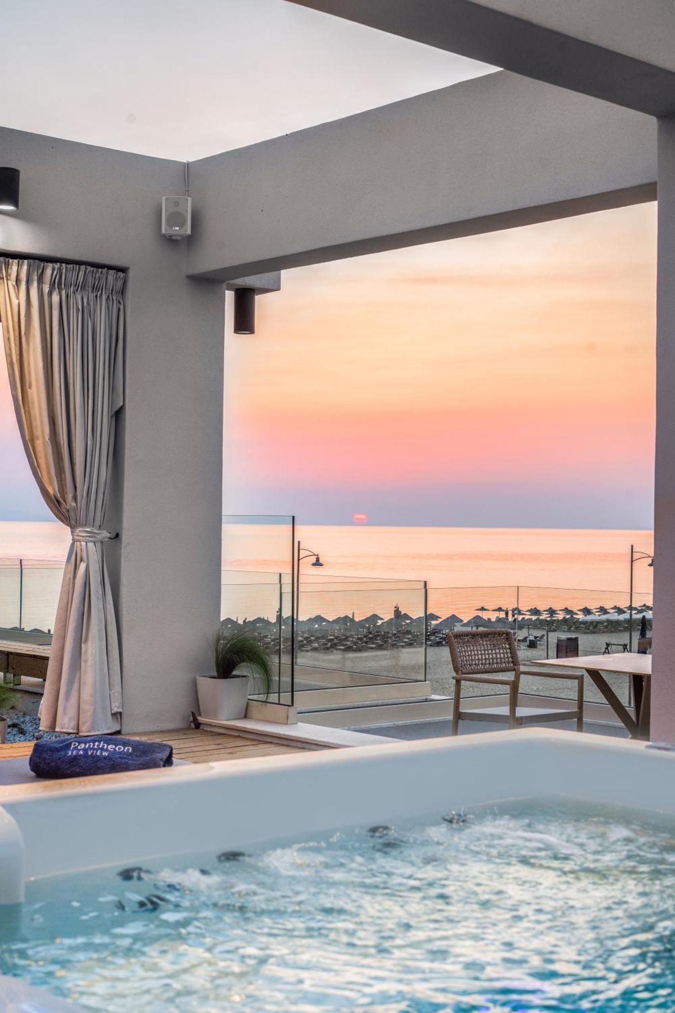Pantheon Sea View Aparthotel Νέοι Πόροι Εξωτερικό φωτογραφία