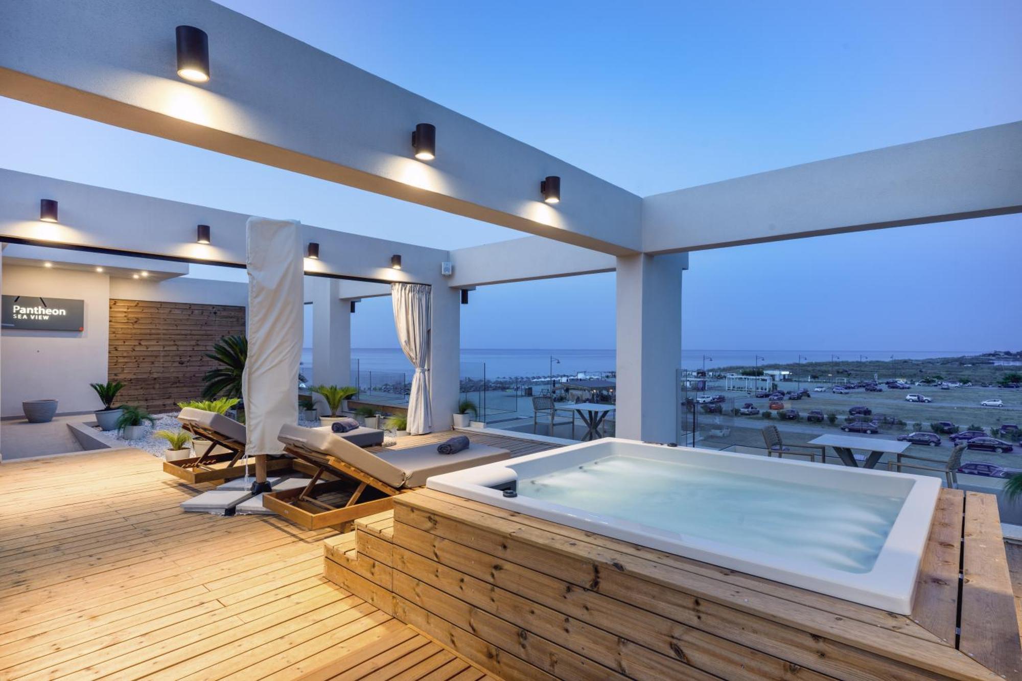 Pantheon Sea View Aparthotel Νέοι Πόροι Εξωτερικό φωτογραφία