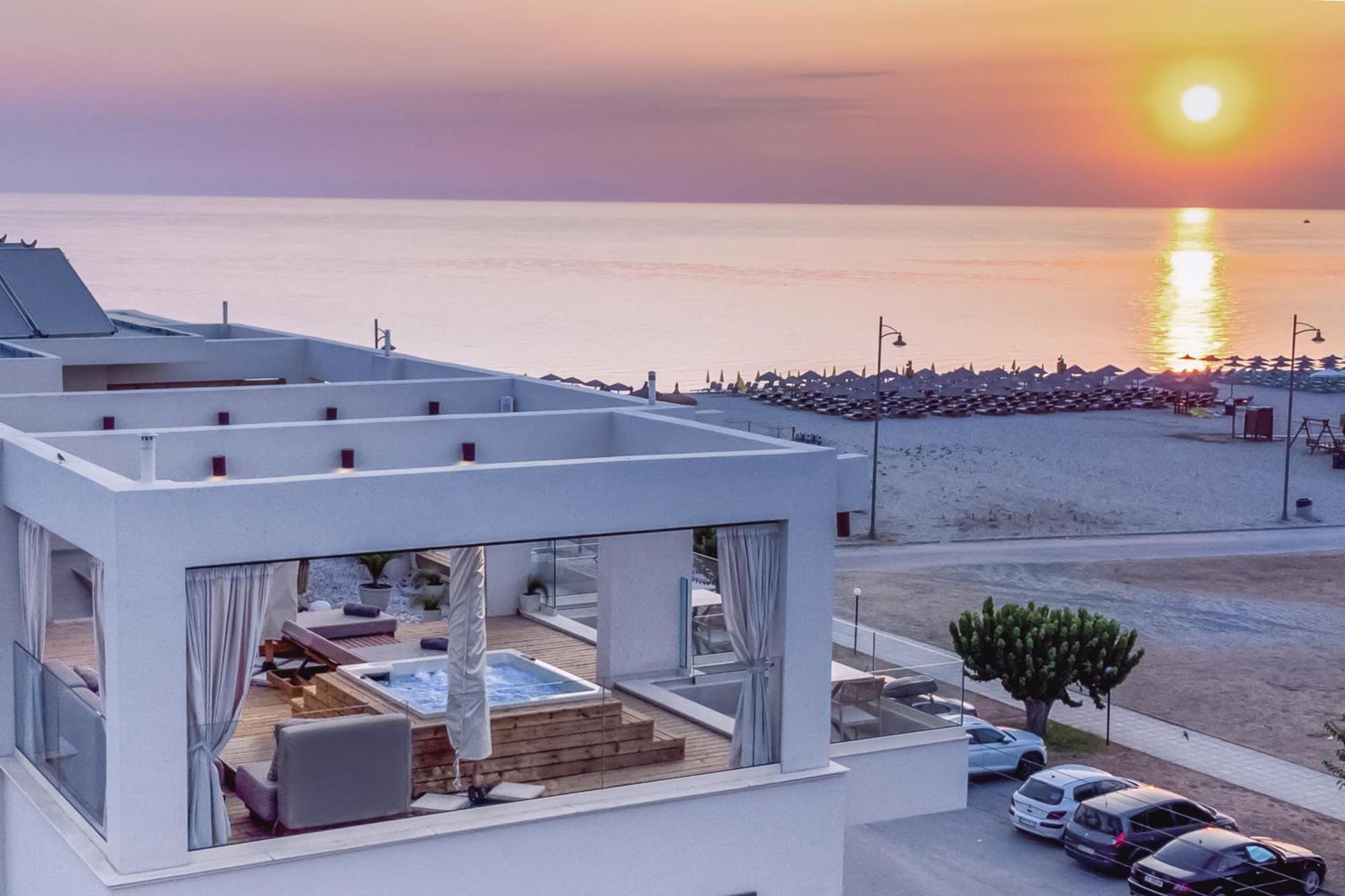 Pantheon Sea View Aparthotel Νέοι Πόροι Εξωτερικό φωτογραφία